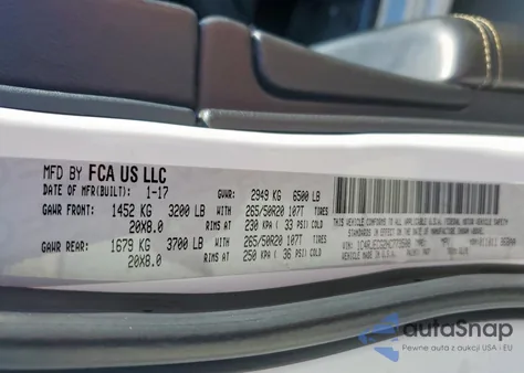 2017 Jeep Grand Cherokee Overland из США, поврежденный, VIN 1C4RJECG2HC773508